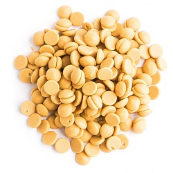 Шоколад белый Callebaut Gold со вкусом карамели в галлетах  250 гр