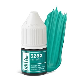 Гелевый жирорастворимый краситель "Art Color Choco" 3282 Мятный, 12 мл